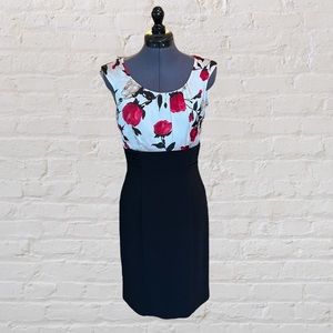 WHBM Rose Print Dress